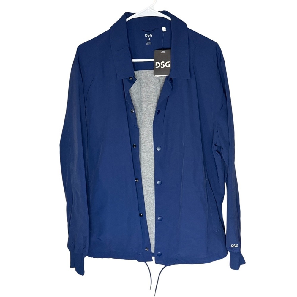 DSG Mens Coach's Jacket in Navy Blue - Size Medium - NWT